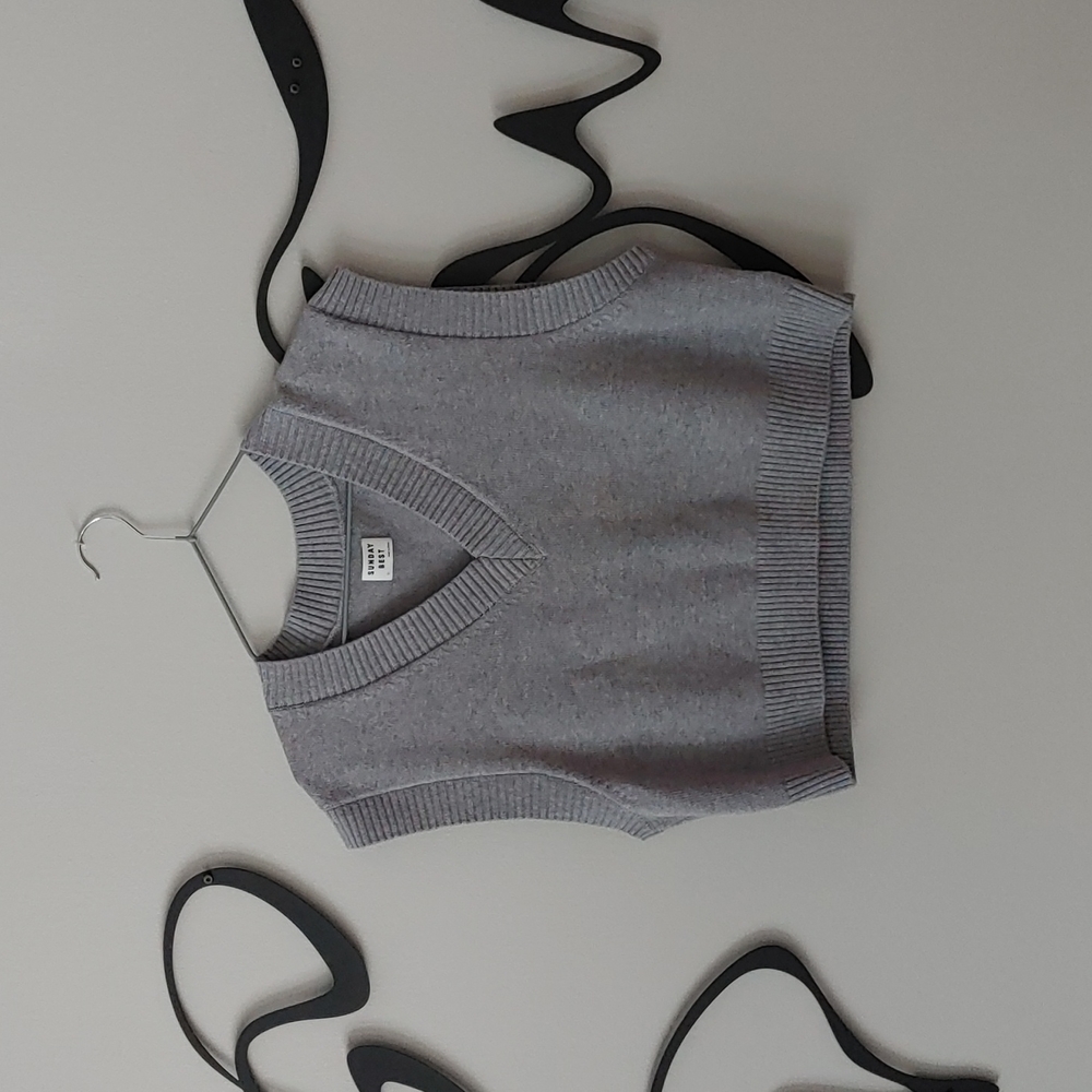 Aritzia Sunday Best Winston cropped sweater vest